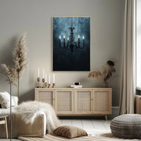 Gothic Chandelier Poster