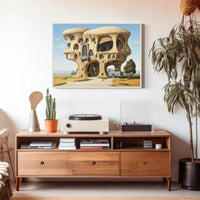 Surreal Architecture Futuristic Sci-Fi Poster