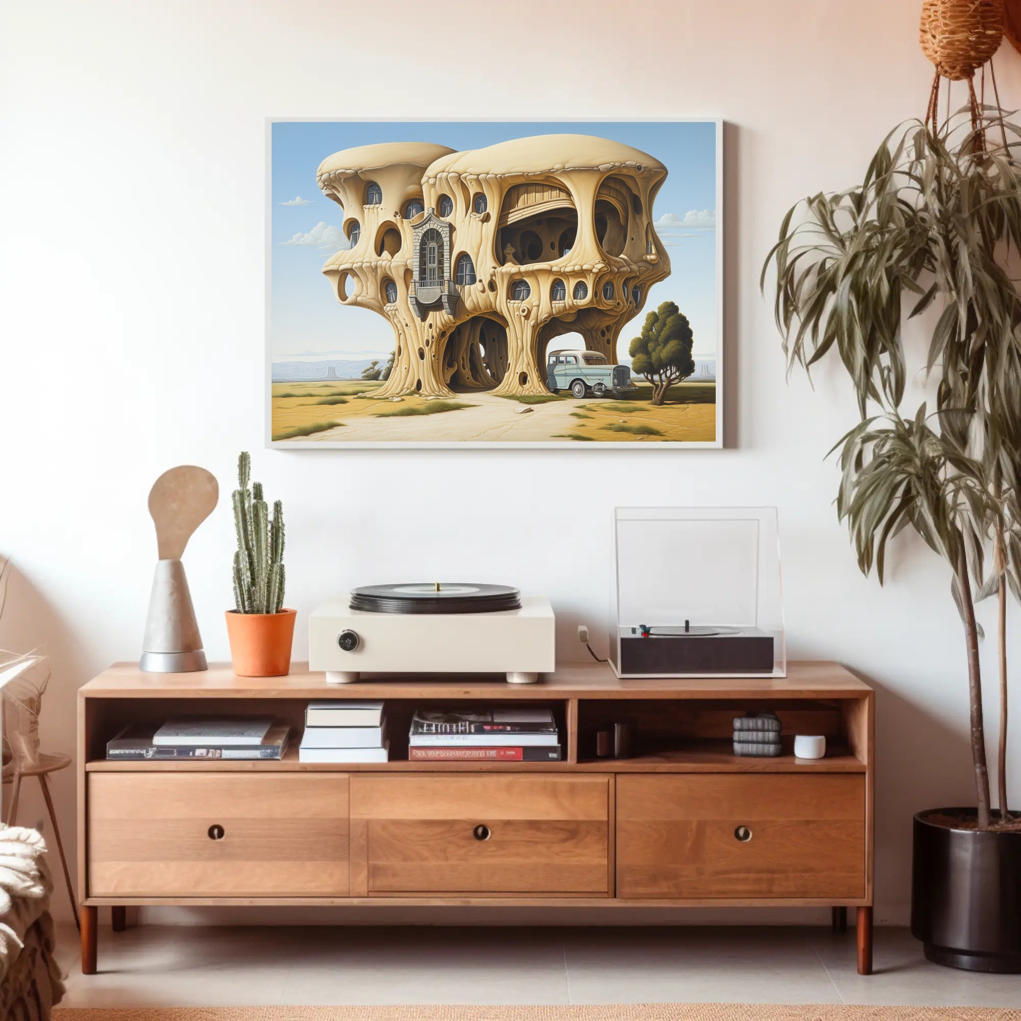 Surreal Architecture Futuristic Sci-Fi Poster