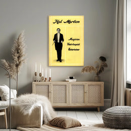 Hal Merton Vintage Magic and Ventriloquism Cultural Poster