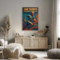 Jim Thorpe Iconic Athlete Jim Thorpe Poster