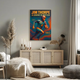 Jim Thorpe Iconic Athlete Jim Thorpe Poster