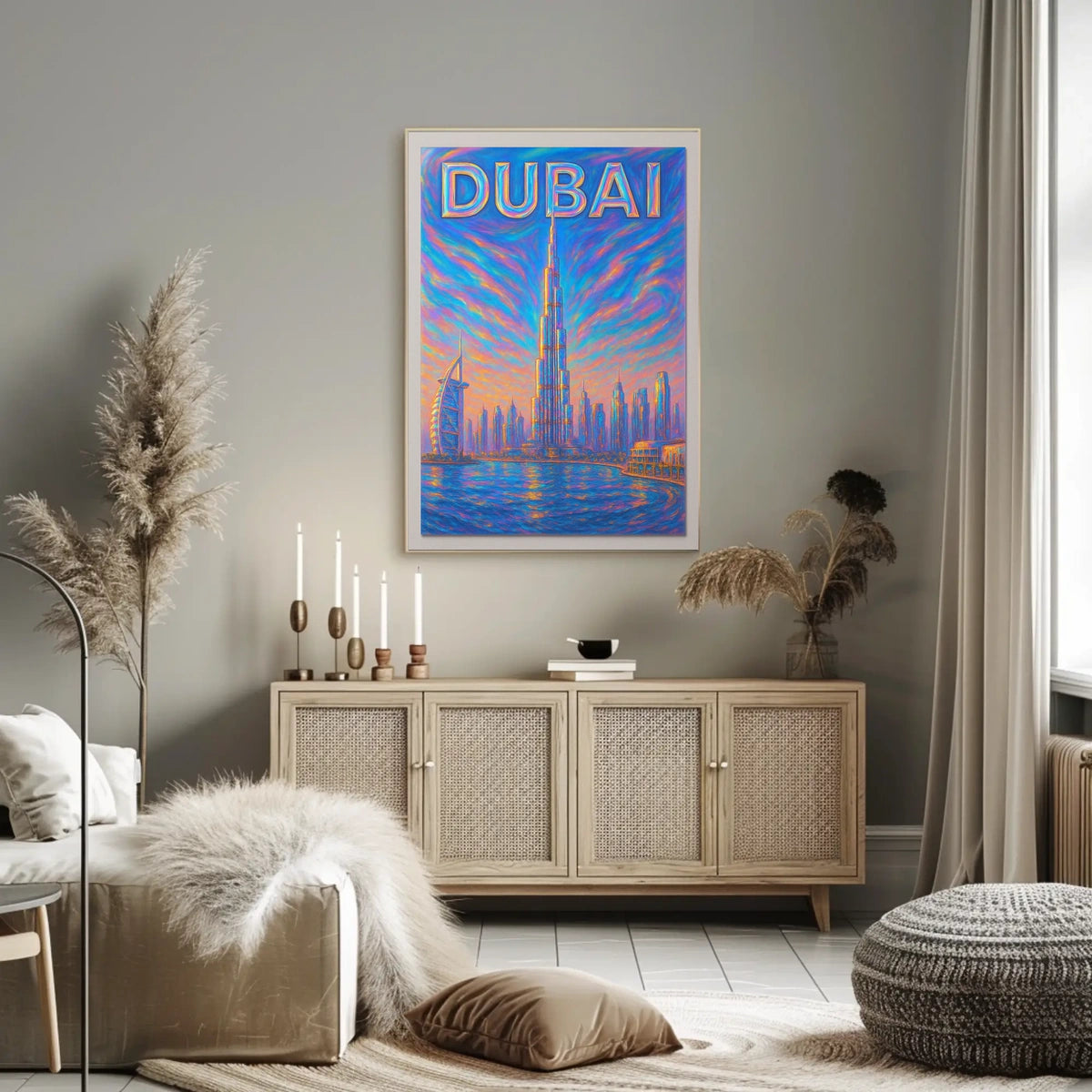 Dubai Skyline Poster