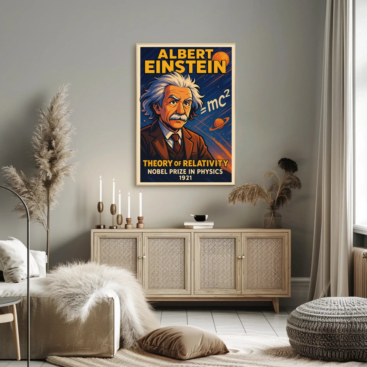 Albert Einstein Theory Of Relativity Poster
