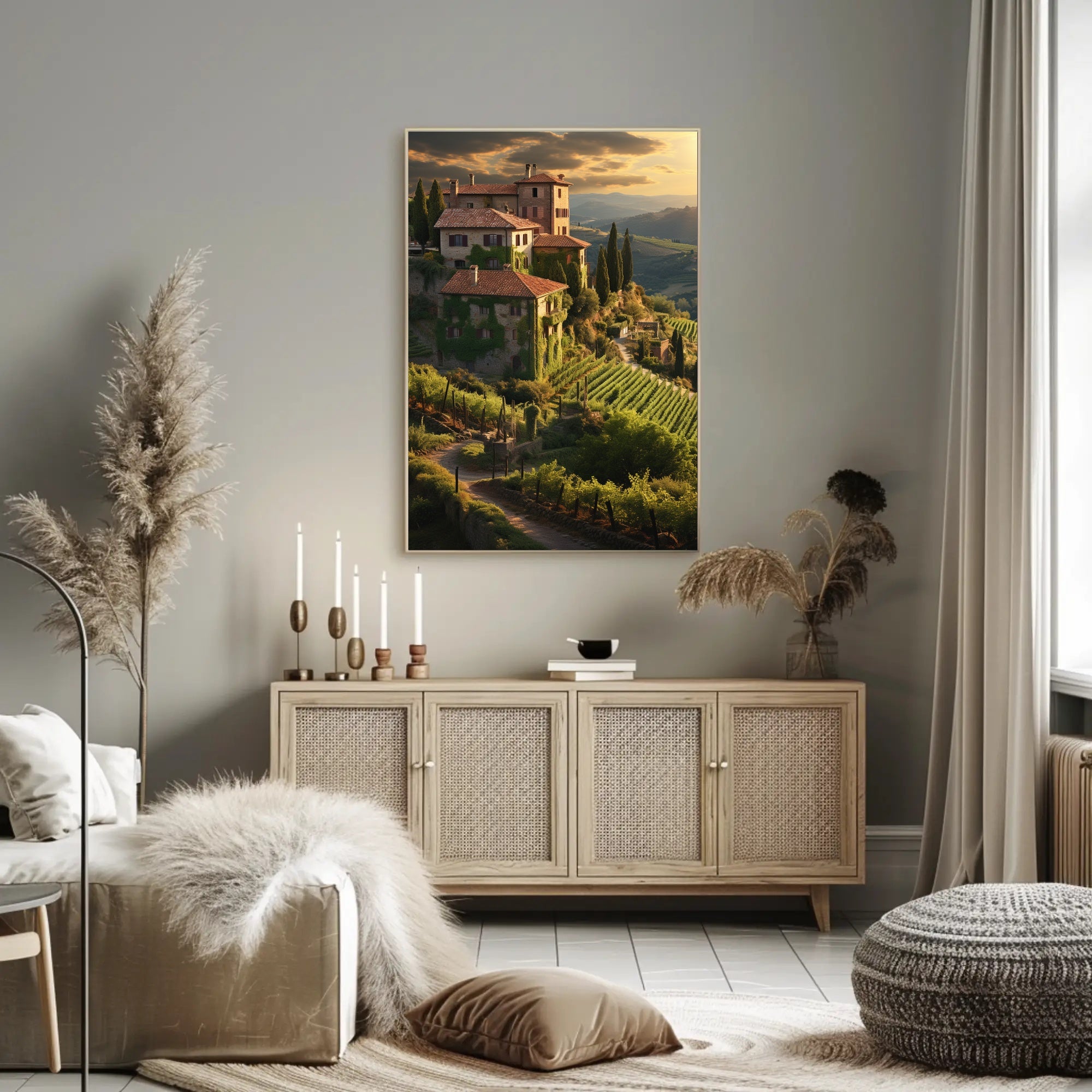 Tuscan Countryside Landscape Wall Art Cultural or Heritage Poster