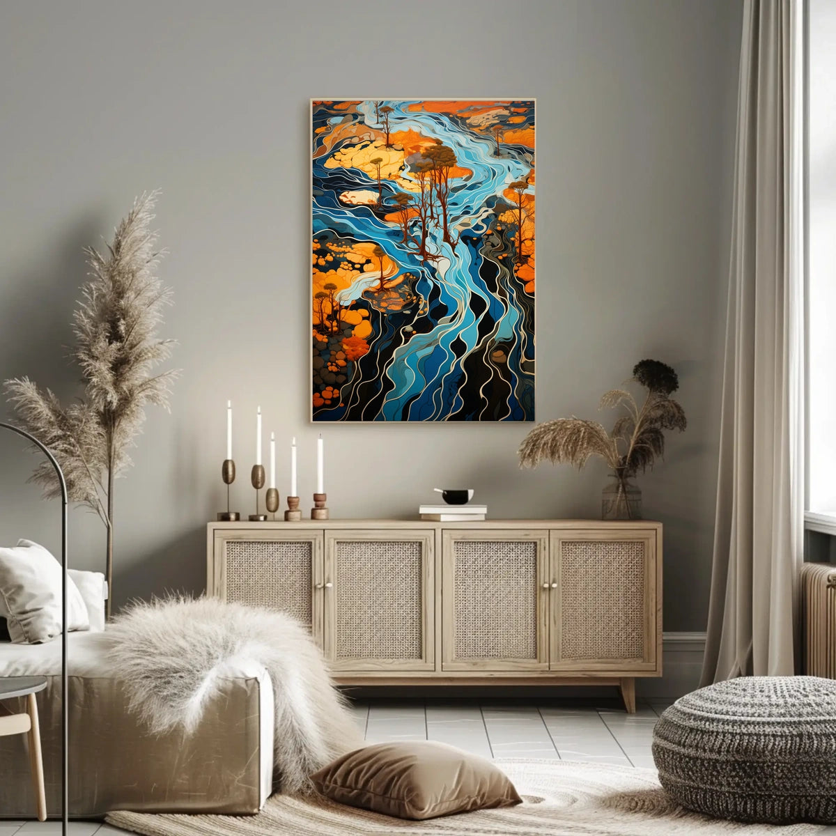 Flowing Landscapes Poster