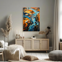 Flowing Landscapes Poster