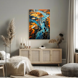 Flowing Landscapes Poster