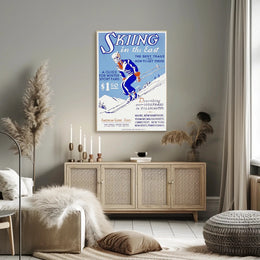 Skiing in the East Poster PosterGoat