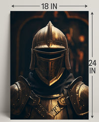 The Armored Sentinel Poster PosterGoat