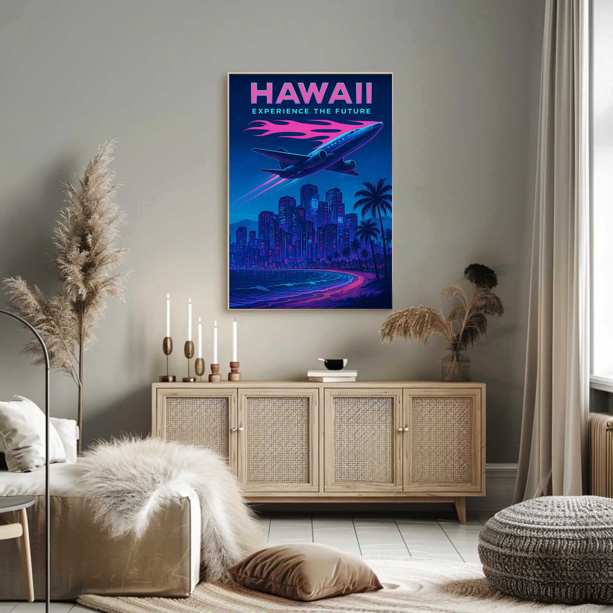 Hawaii Experience the Future Poster PosterGoat