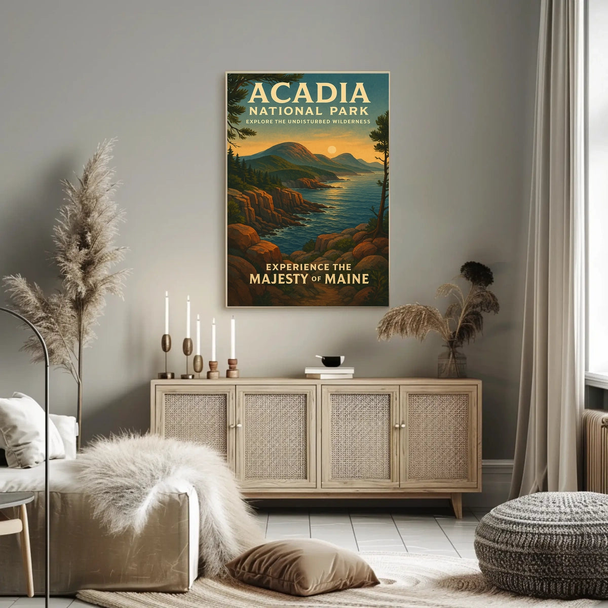 Acadia National Park Scenic Beauty Travel Poster