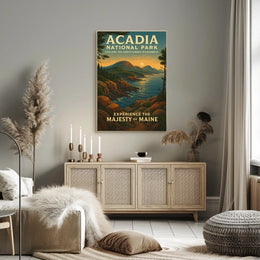 Acadia National Park Scenic Beauty Travel Poster