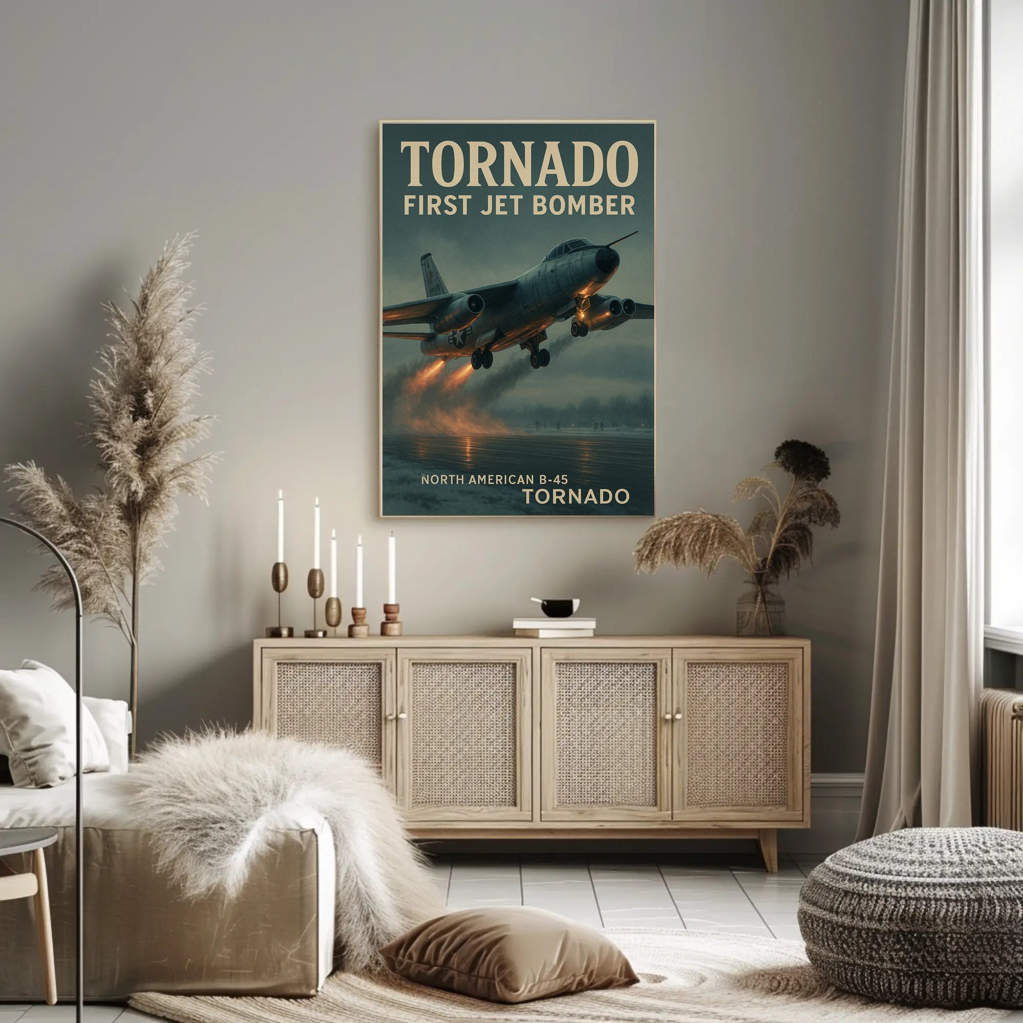 North American B-45 Tornado Early Cold War Poster