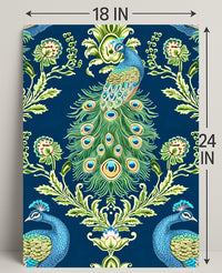 Majestic Peacock Elegance William Morris Art Poster