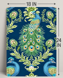 Majestic Peacock Elegance William Morris Art Poster