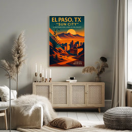 El Paso, TX Sun City Poster