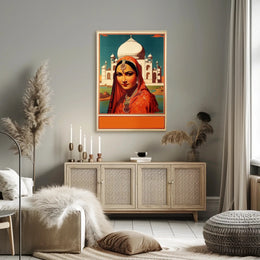 Elegance at the Taj Mahal Poster