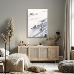 Serene Winter Landscape Alps National Park Poster