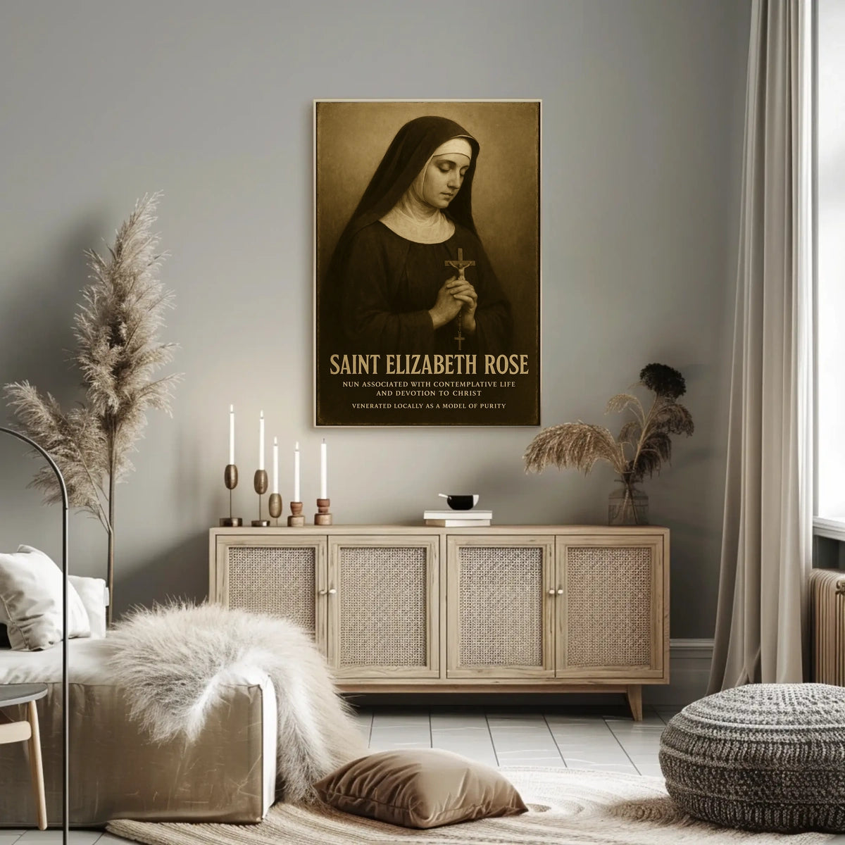 Saint Elizabeth Rose Poster