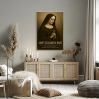 Saint Elizabeth Rose Poster