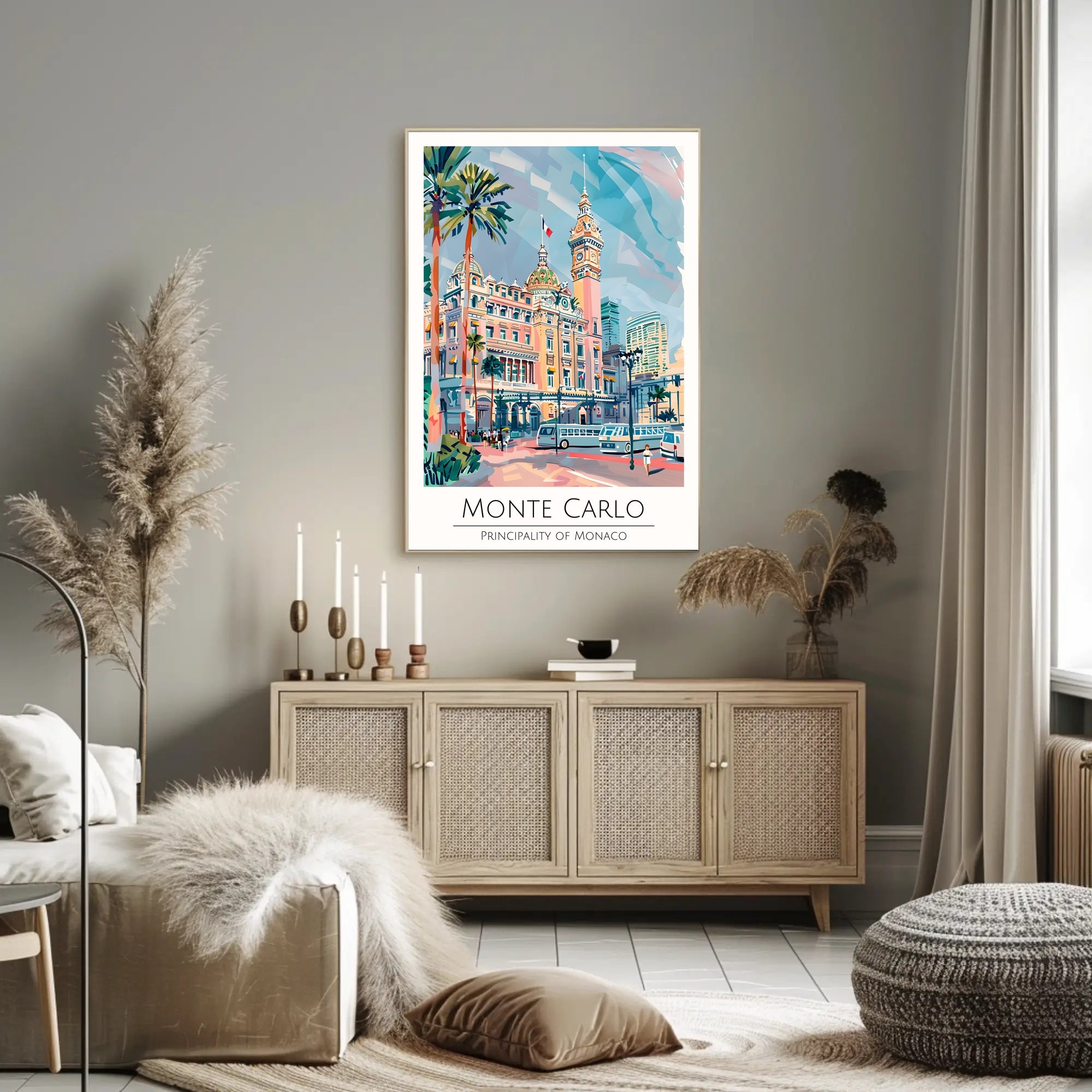 Monte Carlo Travel Poster PosterGoat