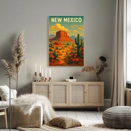 New Mexico Desert Landscape Poster