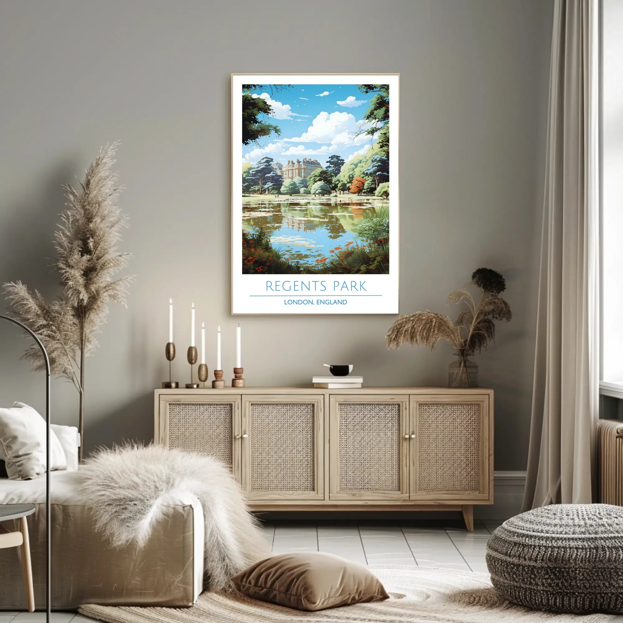 Regent's Park Tranquility Travel Poster