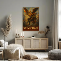 Saint Michael Archangel Spiritual Warrior Poster