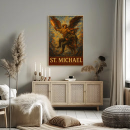 Saint Michael Archangel Spiritual Warrior Poster