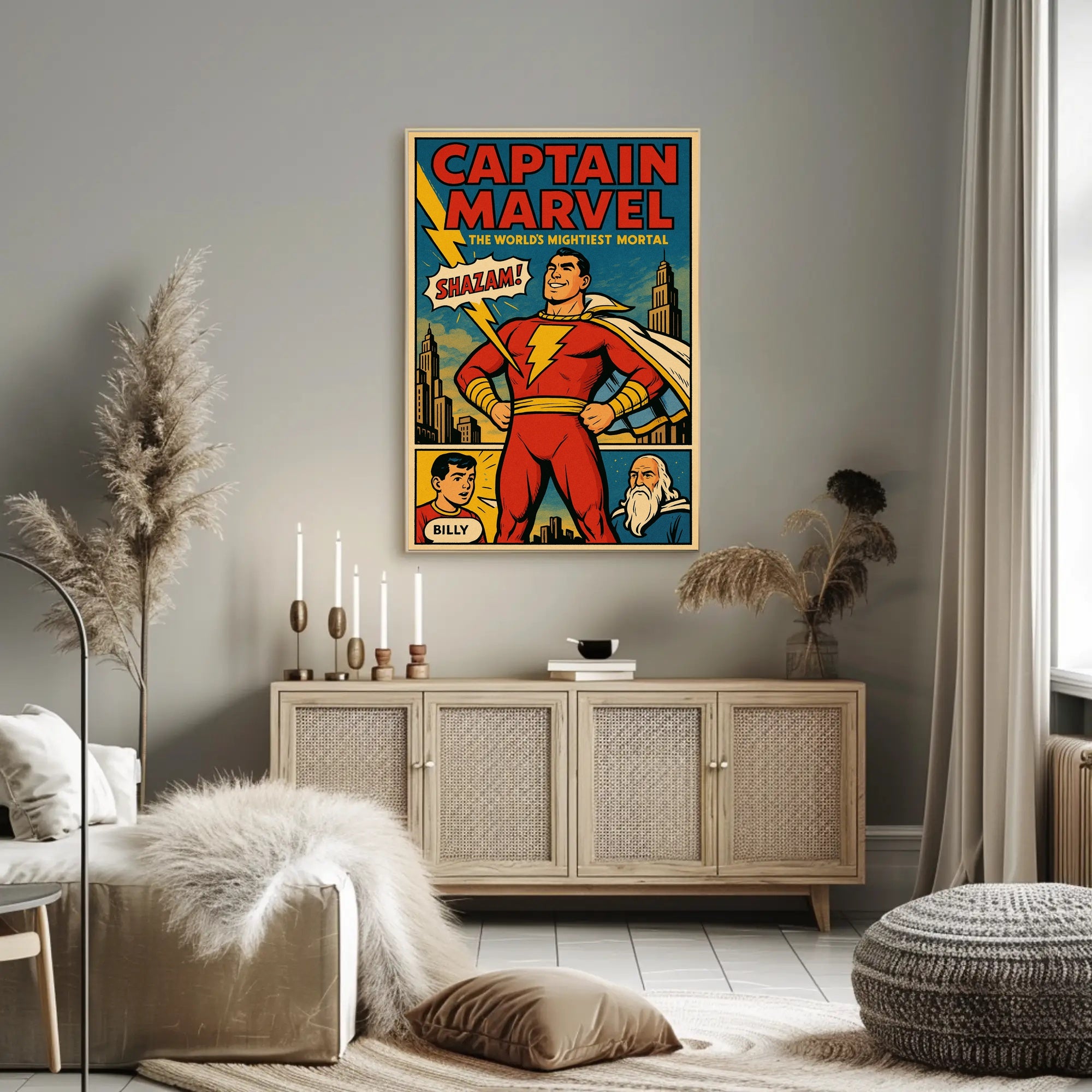 Captain Marvel The World's Mightiest Mortal Poster PosterGoat