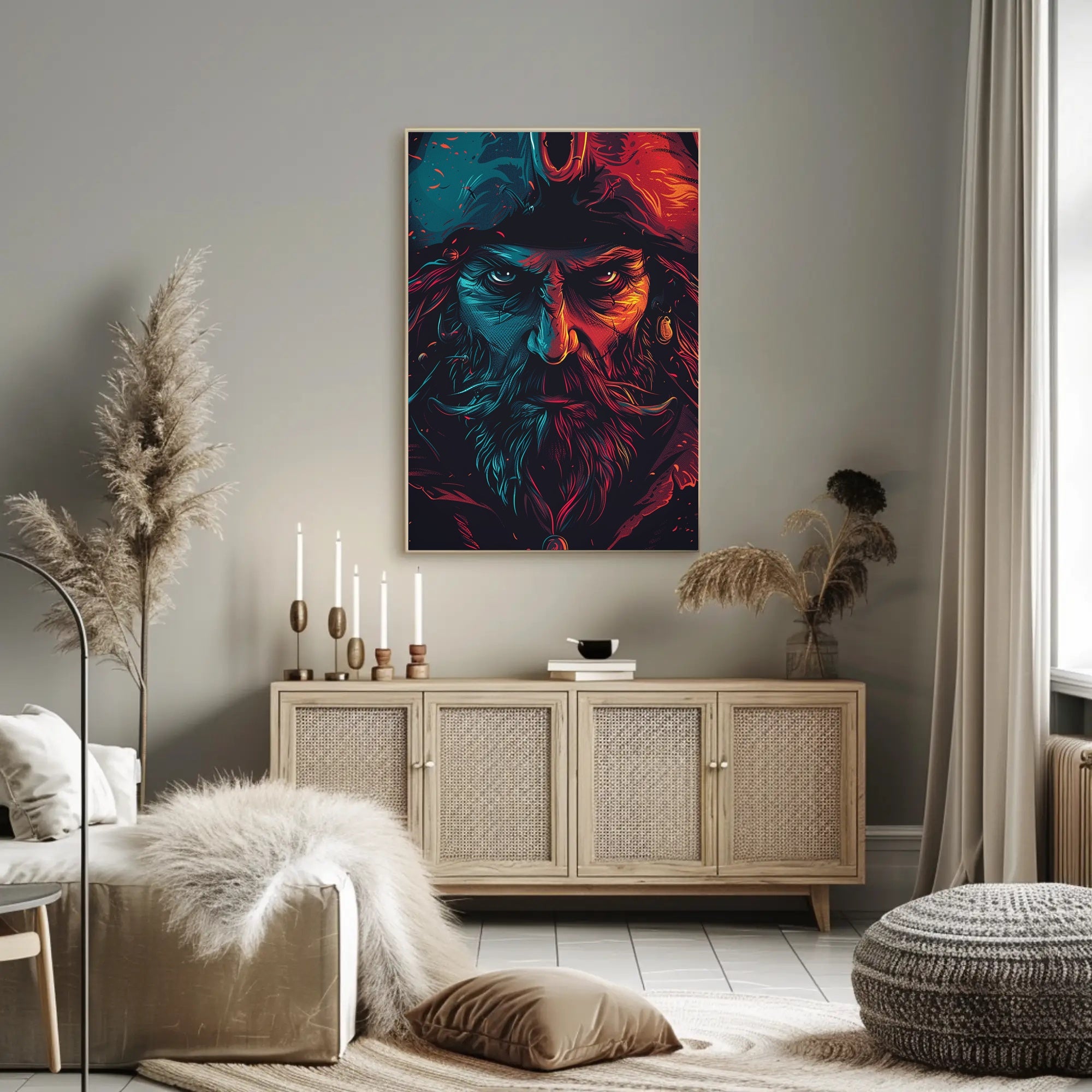 Pirate Adventure Poster: Bold Modern Art Print PosterGoat