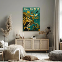 Amalfi Coast Enchanting Escape Poster 18x24 Wall Art