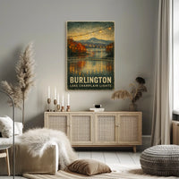 Burlington Lake Champlain Lights Poster
