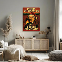 Grover Cleveland Christmas Poster