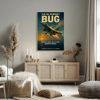 F/A-18 Hornet Combat Jet Poster