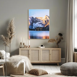 Mountain Retreat At Sunrise Poster