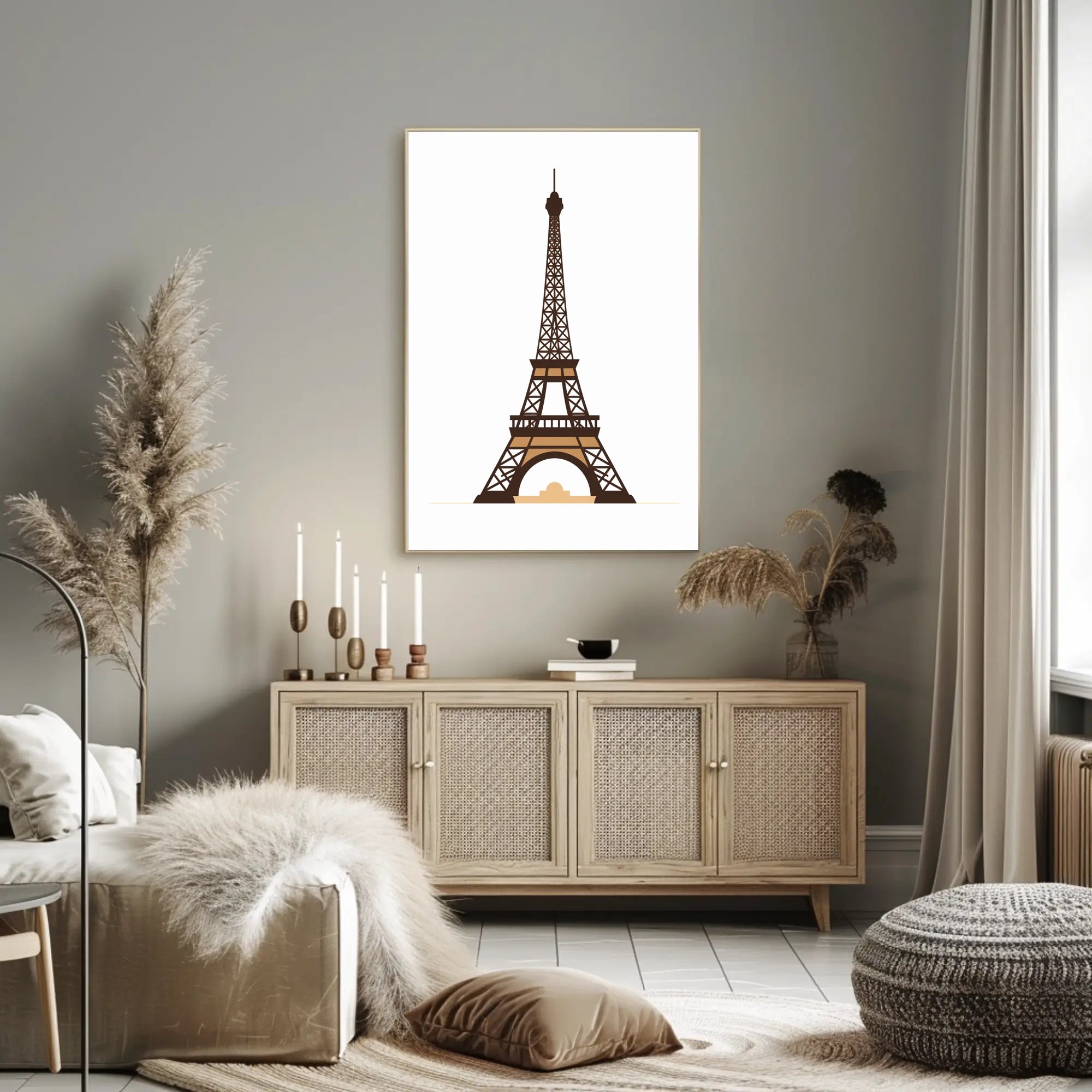 Eiffel Tower Illustration Poster