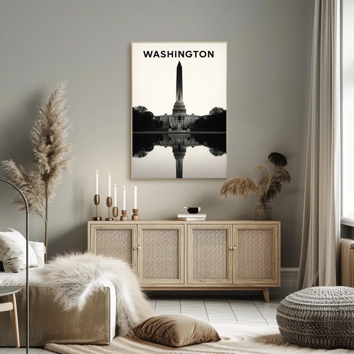 Washington Monument Reflection Poster