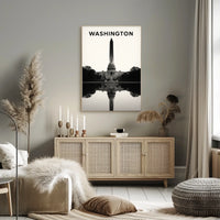 Washington Monument Reflection Poster