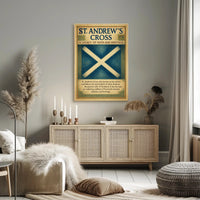 St. Andrew's Cross A Legacy of Faith and Heritage Poster PosterGoat