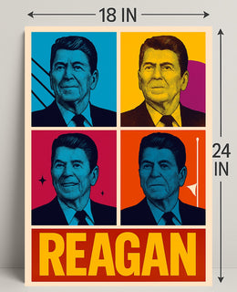 Ronald Reagan Pop Art Tribute Poster Decoration PosterGoat