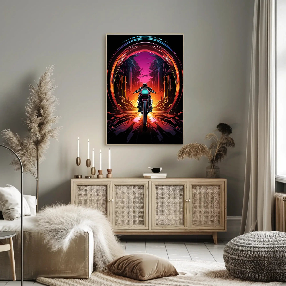 Neon Journey Poster