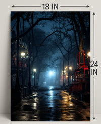 Mysterious Night In The Park Poster