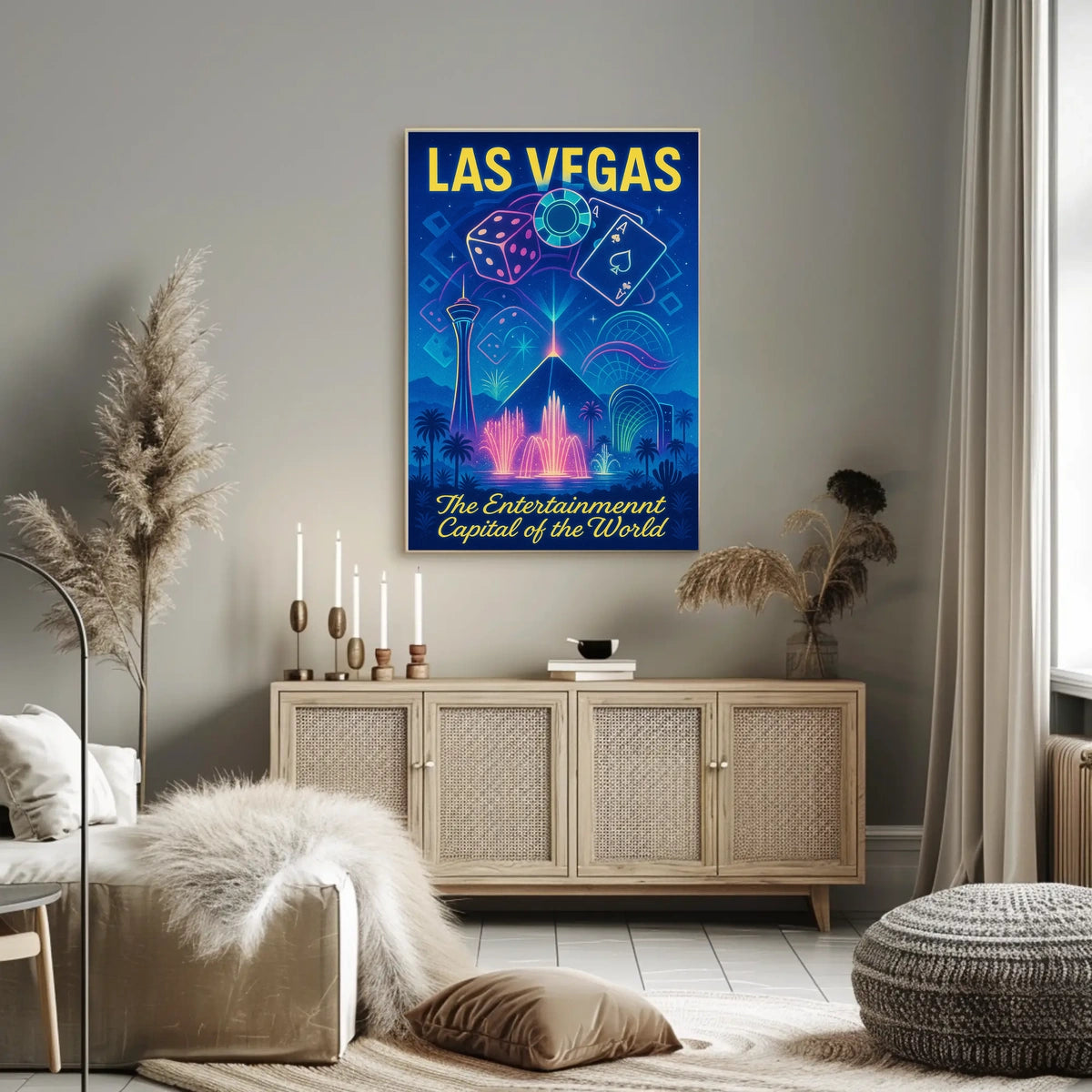 Las Vegas The Entertainment Capital Poster
