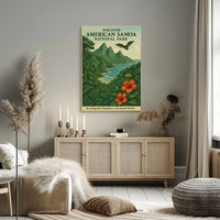 American Samoa National Park Adventure Travel Poster