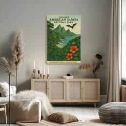 American Samoa National Park Adventure Travel Poster