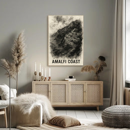 Amalfi Coast Poster Wall Art 18x24 Travel Decor Collection