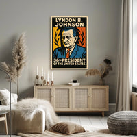 Lyndon B. Johnson 36th President Poster