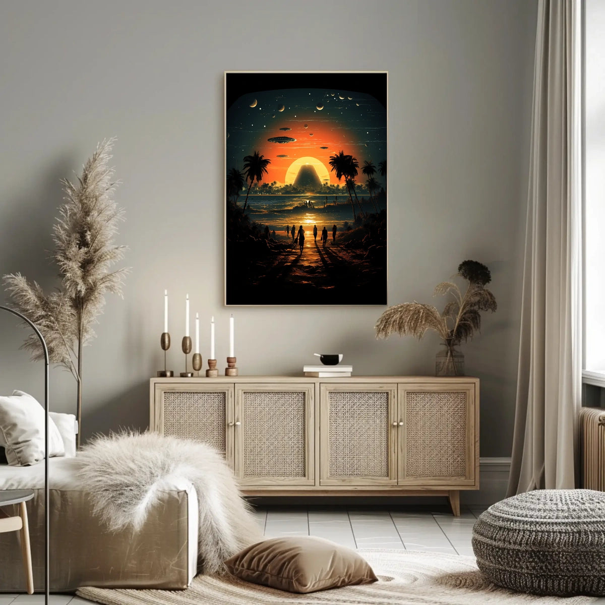Cosmic Sunset Poster